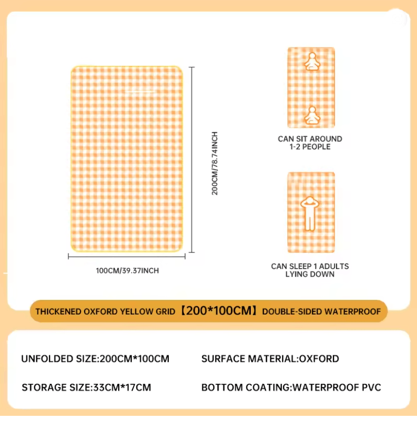 Portable Waterproof Camping Mat DoubleSided Aluminum Film 4