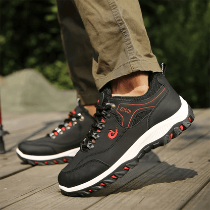 Men Leather Lightweight Walking Sneakers Casual Shoes 2