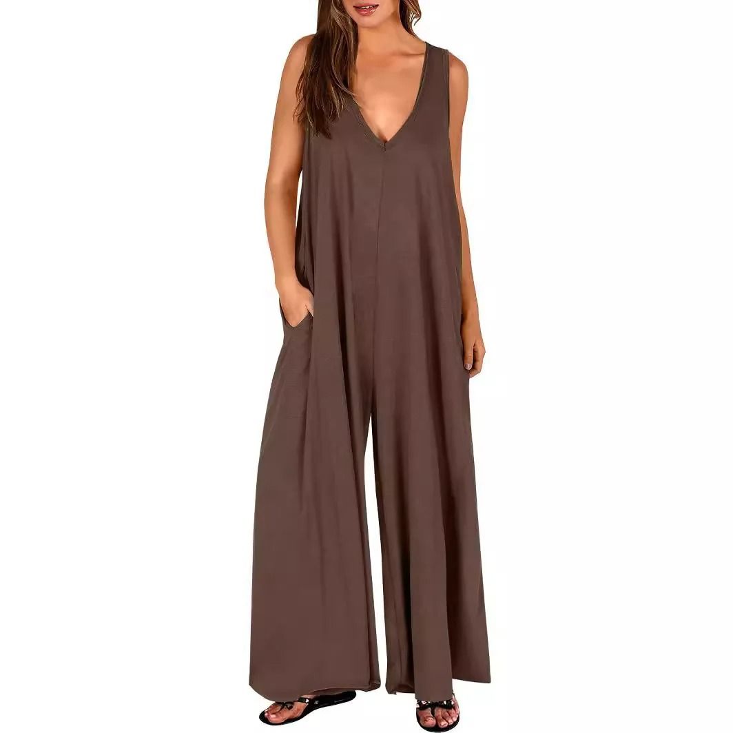 Casual Summer Pocket Jumpsuit For Women 9