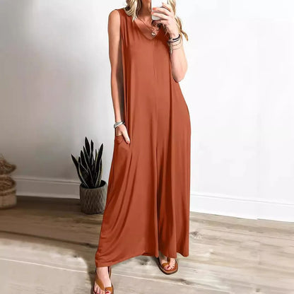 Casual Summer Pocket Jumpsuit For Women 4