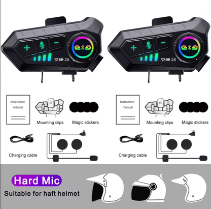 Kebidumei YP10 Motorcycle Bluetooth Intercom Helmet Headset 2