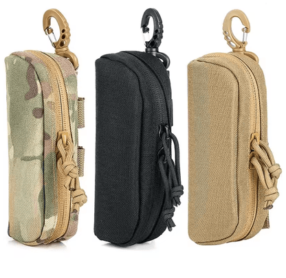 Tactical MOLLE Eyeglass Case 1000D Nylon Hard Storage Pouch