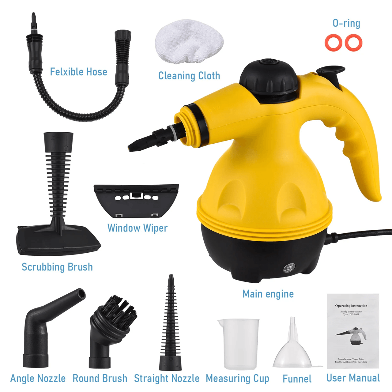 HighTemp Handheld Steam Cleaner For Kitchen Bathroom And Car 3
