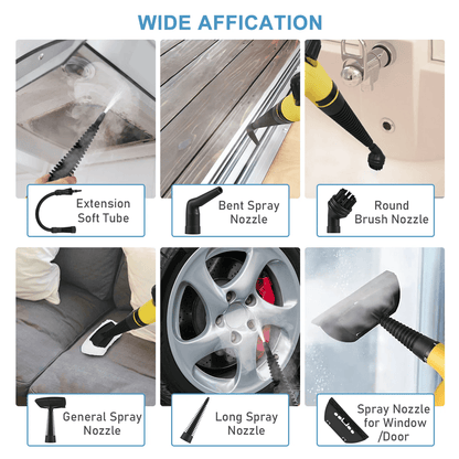 HighTemp Handheld Steam Cleaner For Kitchen Bathroom And Car 4