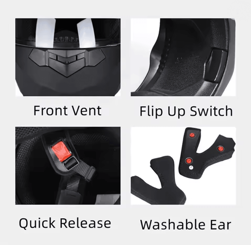 FlipUp DualLens Modular Motorcycle Helmet 1