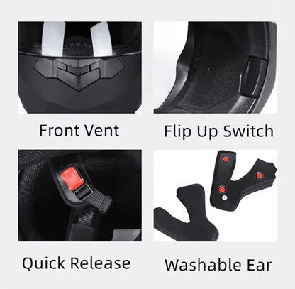 FlipUp DualLens Modular Motorcycle Helmet 1