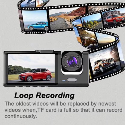 1080P DualTriple Lens Car Dash Cam With Night Vision  Optional Rear Camera 4