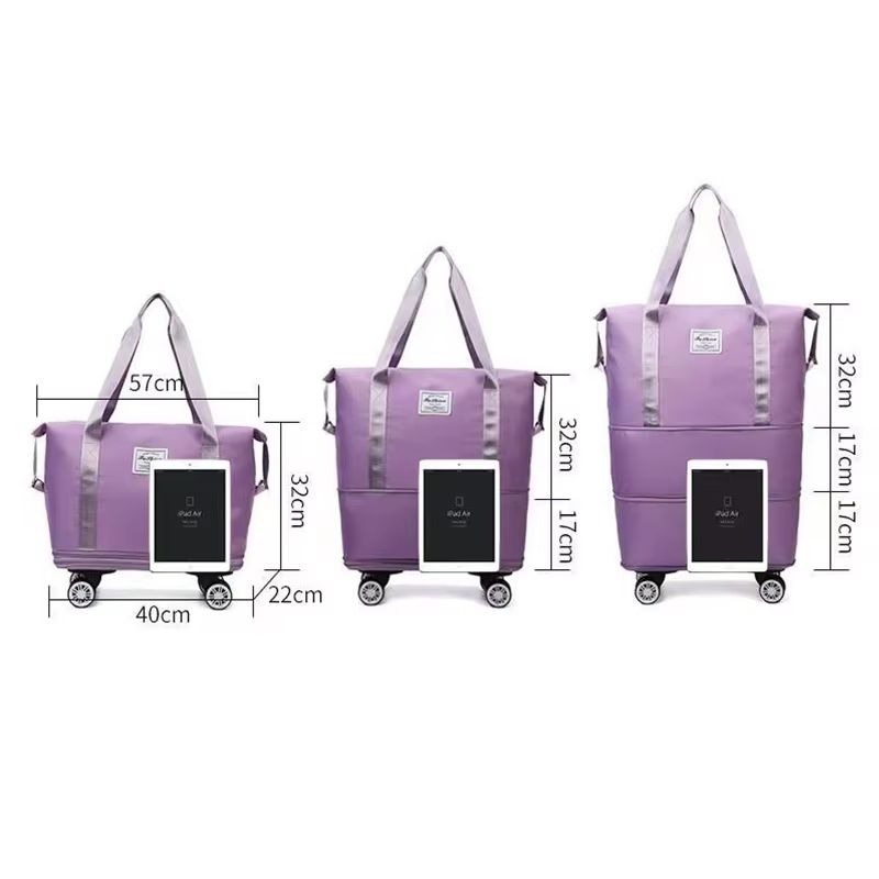 Expandable Adjustable Universal Wheel Travel Bag With Large Capacity  Portable Boarding Design 1