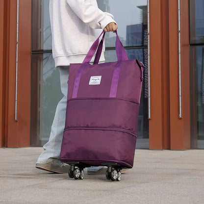 Expandable Adjustable Universal Wheel Travel Bag With Large Capacity  Portable Boarding Design 5