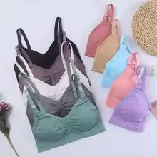 Breathable Wireless Seamless Maternity Nursing Bra  Comfortable Breastfeeding  Sleep Bralette 2