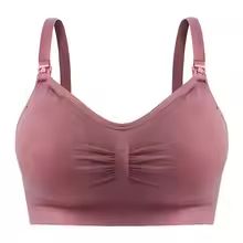 Breathable Wireless Seamless Maternity Nursing Bra  Comfortable Breastfeeding  Sleep Bralette 14