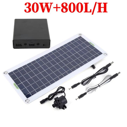 50W 800LH DC 12V Low Noise Brushless Solar Water Pump Kit For Outdoor Fountain Pond Pool  Bird Bath 7