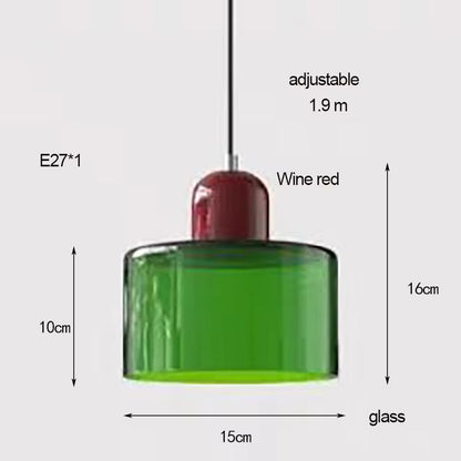 Nordic Modern Glass Bedside Pendant Light Long Line E27 Chandelier For Bedroom Restaurant Bar 9