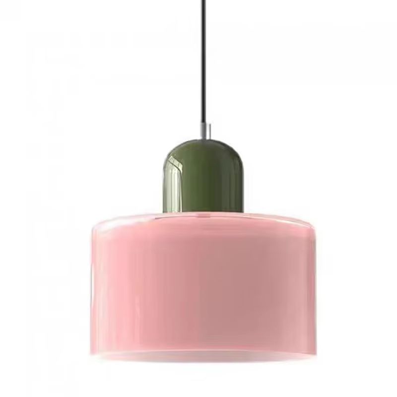 Nordic Modern Glass Bedside Pendant Light Long Line E27 Chandelier For Bedroom Restaurant Bar 3