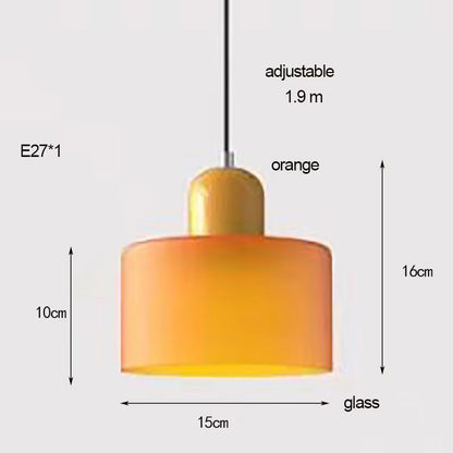Nordic Modern Glass Bedside Pendant Light Long Line E27 Chandelier For Bedroom Restaurant Bar 8