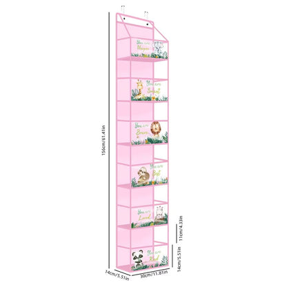 4 6 Layer Over The Door Hanging Storage Organizer Cosmetics Wall Organizer For Bathroom Closet Bedr 3