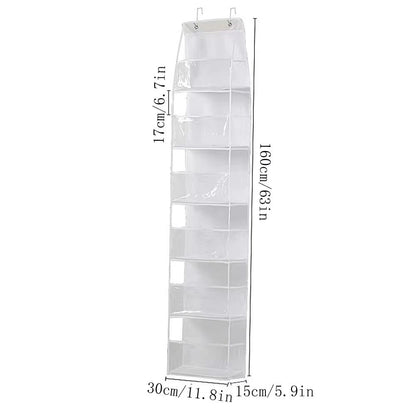 4 6 Layer Over The Door Hanging Storage Organizer Cosmetics Wall Organizer For Bathroom Closet Bedr 9