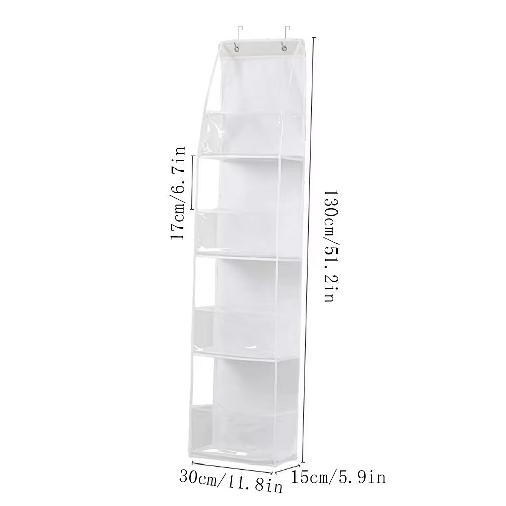4 6 Layer Over The Door Hanging Storage Organizer Cosmetics Wall Organizer For Bathroom Closet Bedr 11