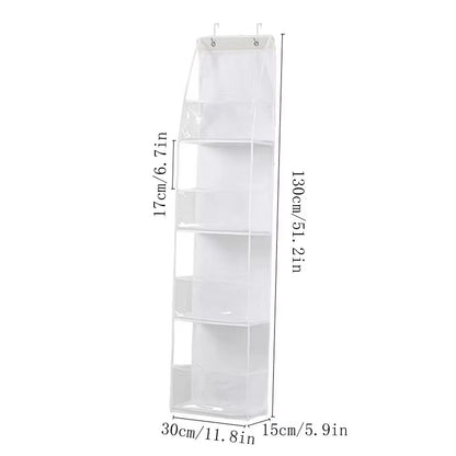 4 6 Layer Over The Door Hanging Storage Organizer Cosmetics Wall Organizer For Bathroom Closet Bedr 11
