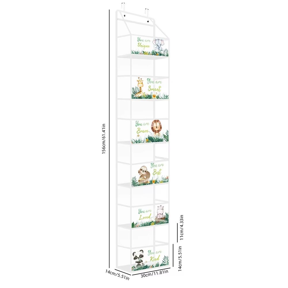 4 6 Layer Over The Door Hanging Storage Organizer Cosmetics Wall Organizer For Bathroom Closet Bedr 13