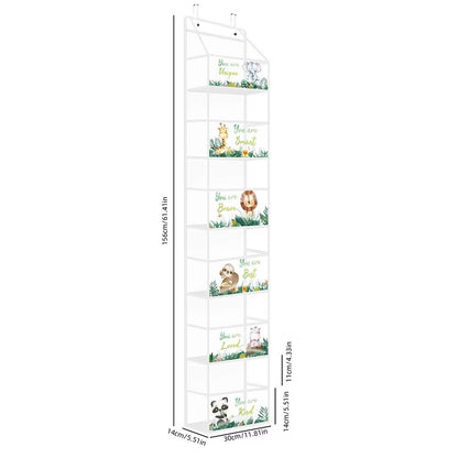 4 6 Layer Over The Door Hanging Storage Organizer Cosmetics Wall Organizer For Bathroom Closet Bedr 13