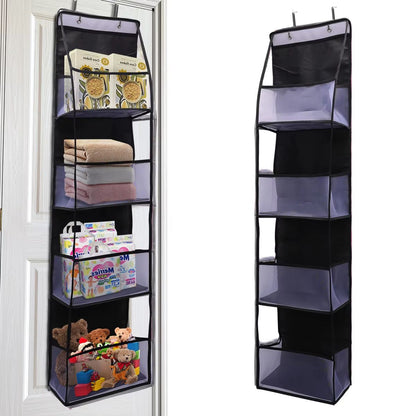 4 6 Layer Over The Door Hanging Storage Organizer Cosmetics Wall Organizer For Bathroom Closet Bedr 14