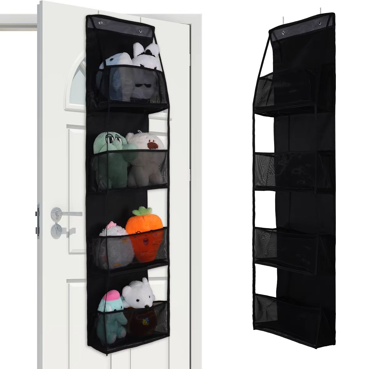 4 6 Layer Over The Door Hanging Storage Organizer Cosmetics Wall Organizer For Bathroom Closet Bedr 15