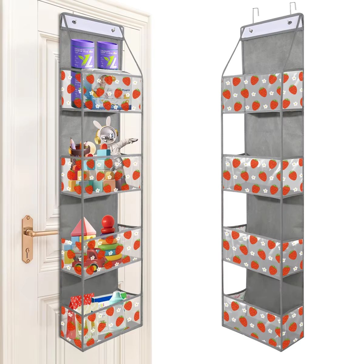 4 6 Layer Over The Door Hanging Storage Organizer Cosmetics Wall Organizer For Bathroom Closet Bedr 19