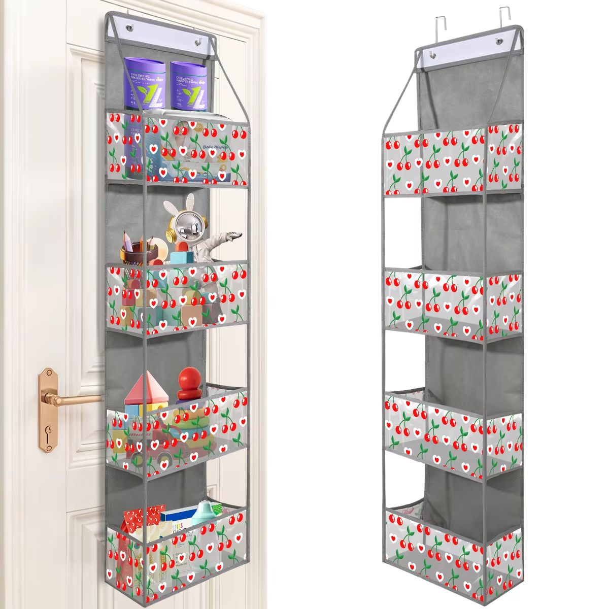 4 6 Layer Over The Door Hanging Storage Organizer Cosmetics Wall Organizer For Bathroom Closet Bedr 24