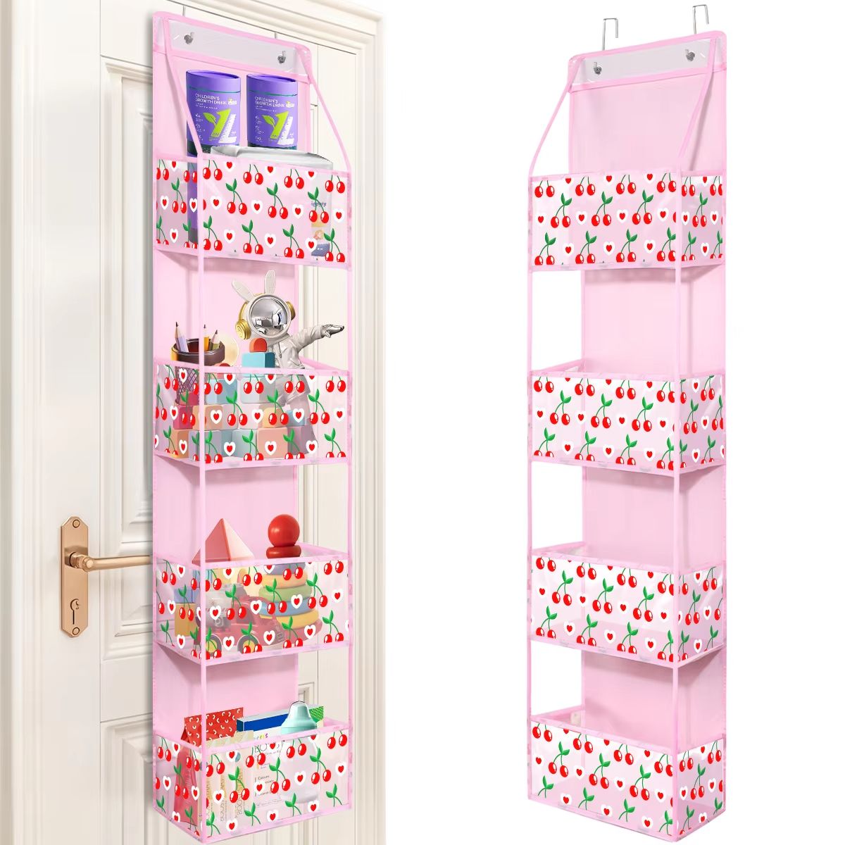 4 6 Layer Over The Door Hanging Storage Organizer Cosmetics Wall Organizer For Bathroom Closet Bedr 27