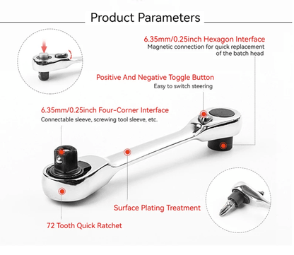 Compact DualDrive Ratchet Wrench 2
