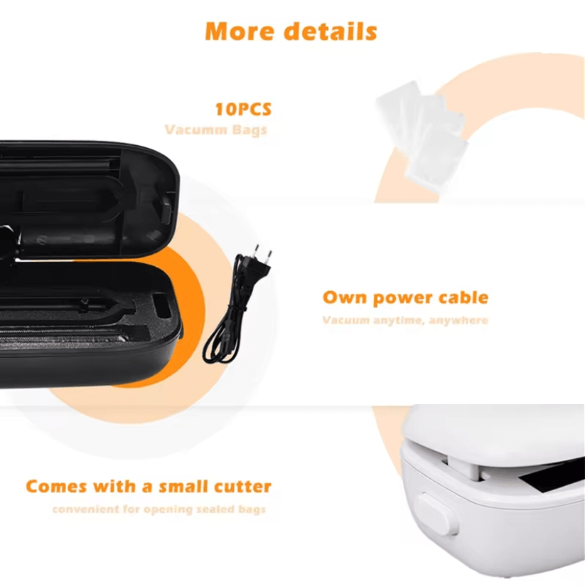 FreshGuard Vacuum Sealer With 10 Bonus Bags 1