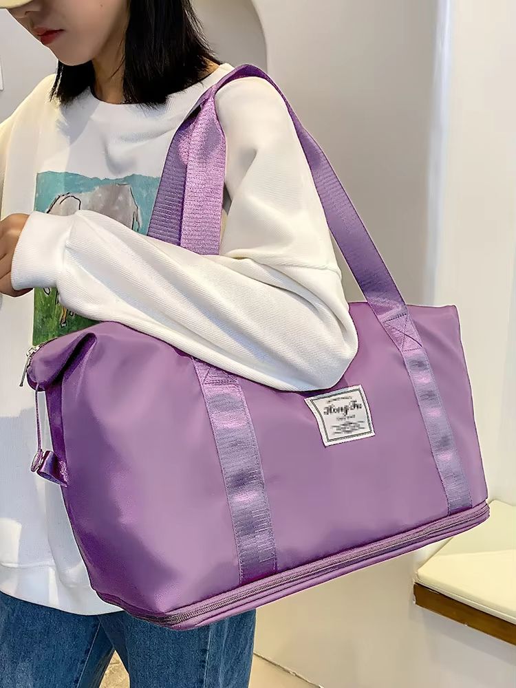 UNIXINU Carry On Travel Duffle Bag Waterproof Nylon Sports Gym Tote Large Capacity Luggage Handbag for Women