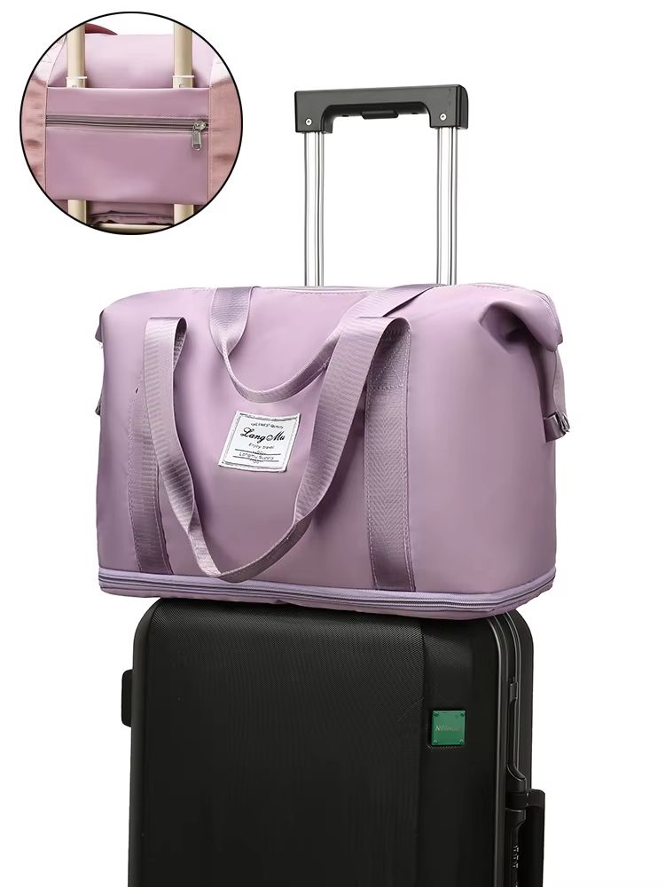 UNIXINU Carry On Travel Duffle Bag Waterproof Nylon Sports Gym Tote Large Capacity Luggage Handbag  1
