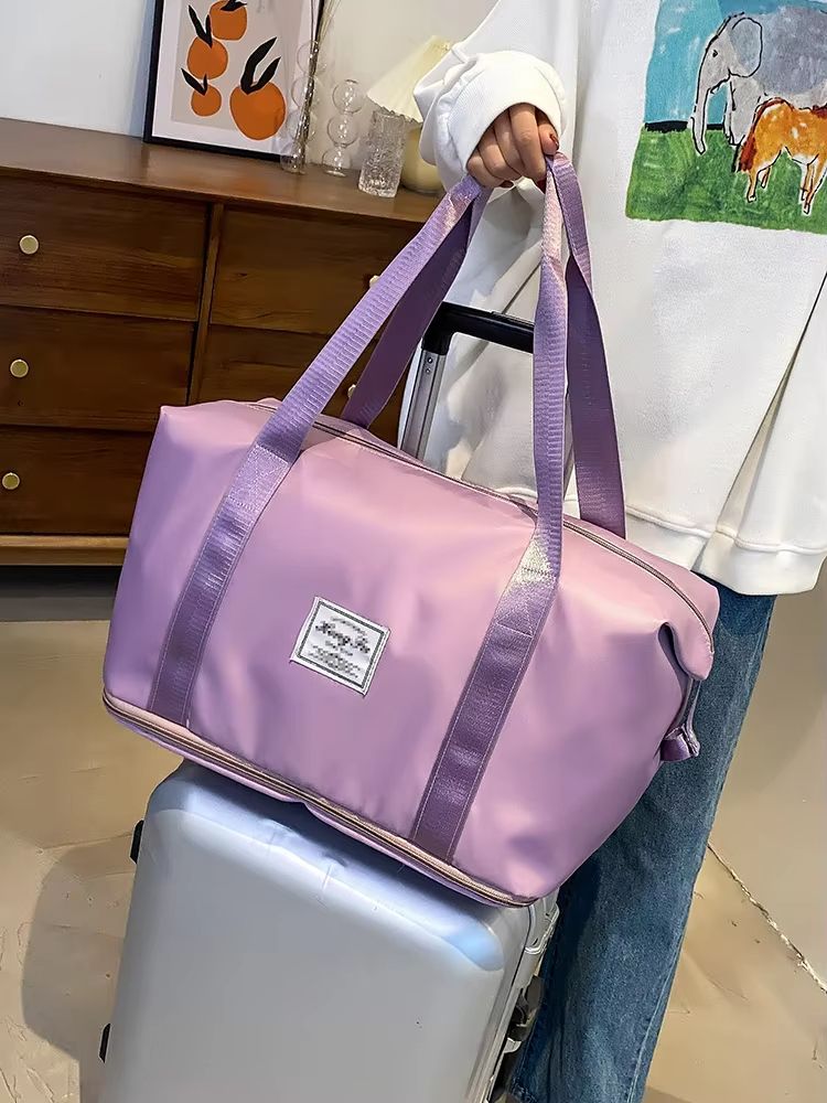 UNIXINU Carry On Travel Duffle Bag Waterproof Nylon Sports Gym Tote Large Capacity Luggage Handbag  2
