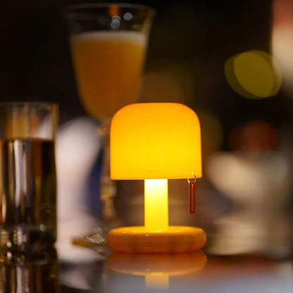 Mini USB Rechargeable Mushroom Style LED Night Light Sunset Projection Table Lamp For Home Bedroom  1