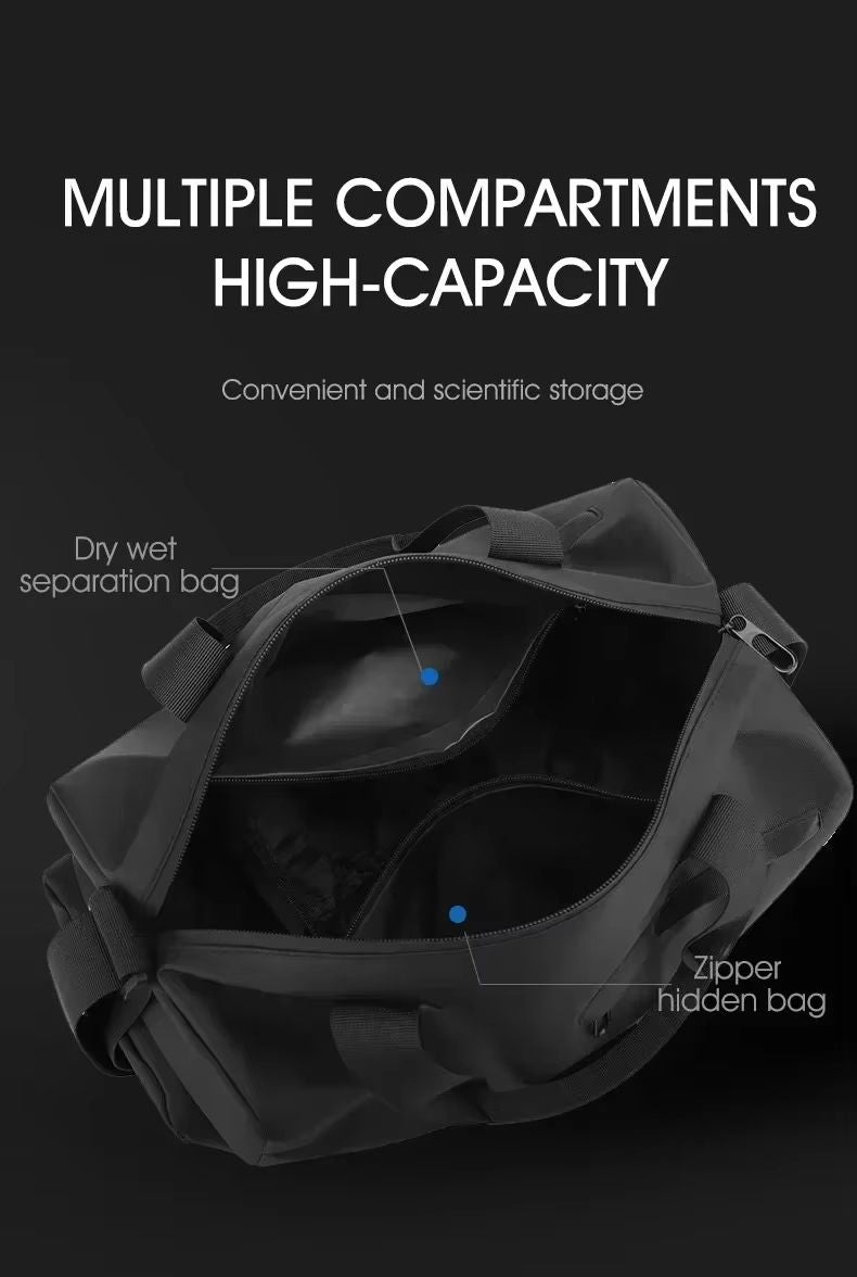 Large Capacity Oxford Travel Duffel Waterproof Sports Bag Thickened Fabric Luggage Gym Bag 1