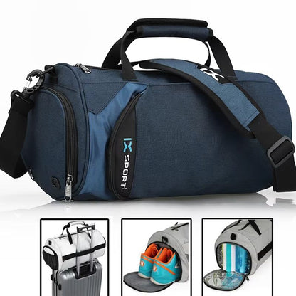 Large Gym Bag Wet Dry Sports Duffel Multifunction Travel Fitness Bag with Shoe Compartment