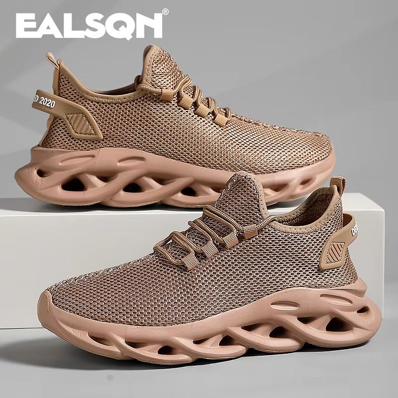 Men Running Shoes Lightweight Breathable Mesh Casual Jogging Sneakers With Shock Absorption Sole 5