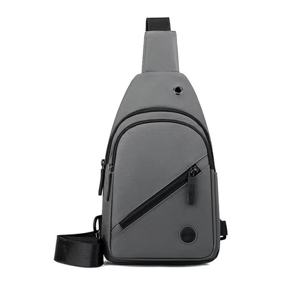 Mens Lightweight Nylon Chest Bag Casual Crossbody Sling For Hiking And Travel 4