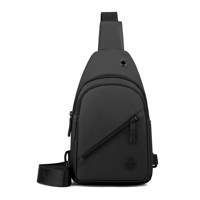 Mens Lightweight Nylon Chest Bag Casual Crossbody Sling For Hiking And Travel 6