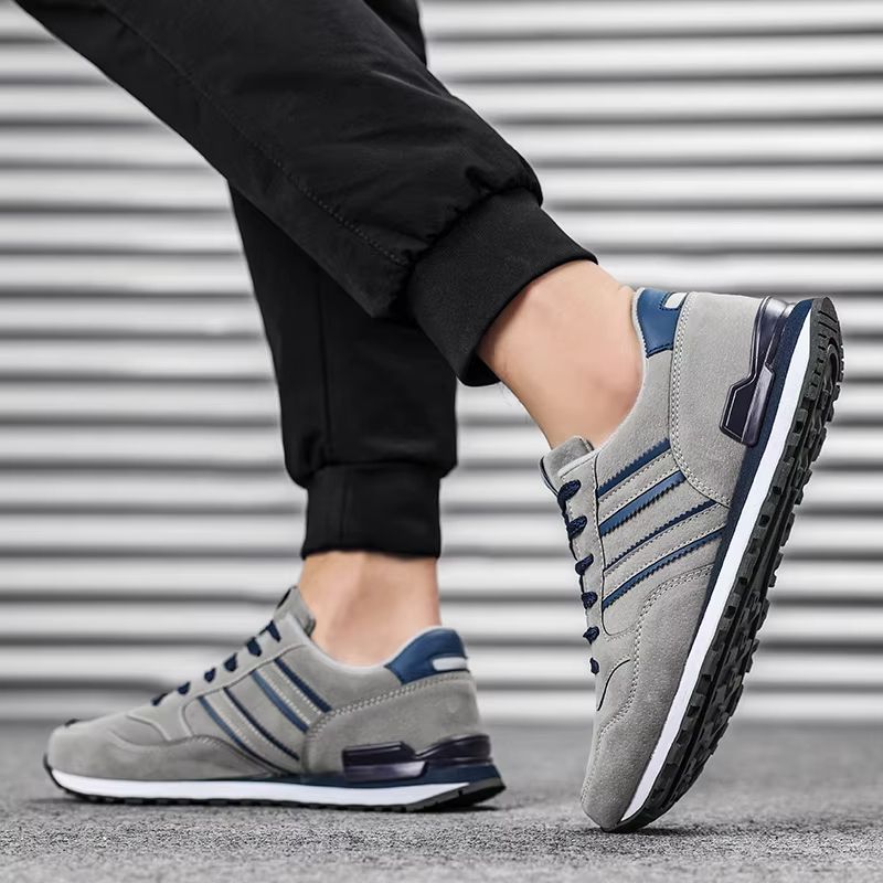 Men Casual Sneakers  Lightweight Artificial Leather Lace Up Shoes 2