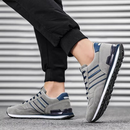 Men Casual Sneakers  Lightweight Artificial Leather Lace Up Shoes 2