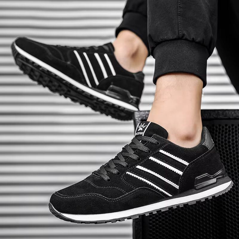 Men Casual Sneakers  Lightweight Artificial Leather Lace Up Shoes 3