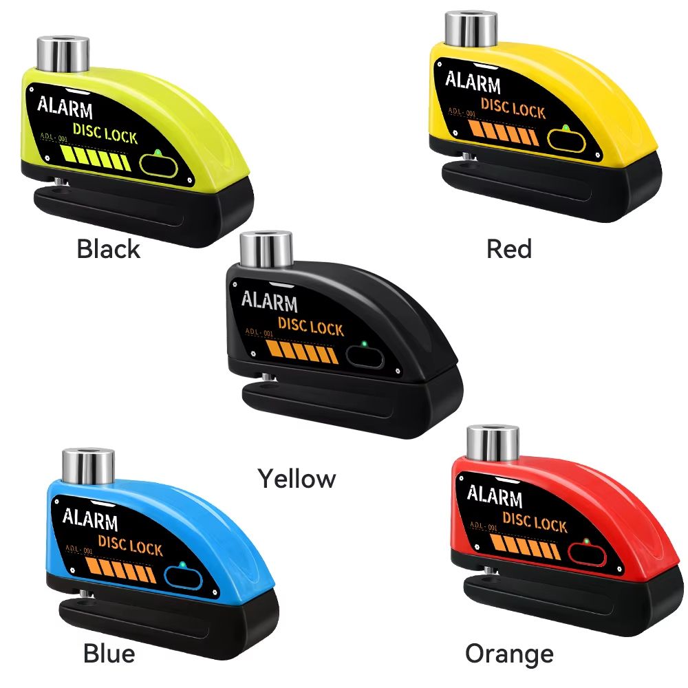 Motorcycle Alarm Disc Brake Lock  110dB Waterproof AntiTheft Padlock 5