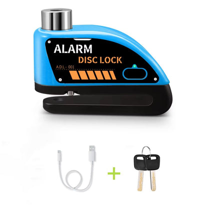 Motorcycle Alarm Disc Brake Lock  110dB Waterproof AntiTheft Padlock 6