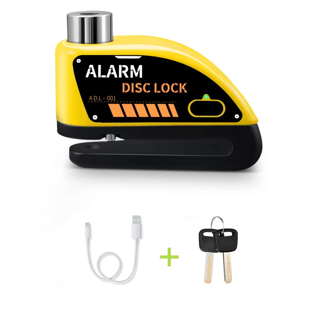 Motorcycle Alarm Disc Brake Lock  110dB Waterproof AntiTheft Padlock 8