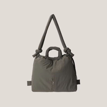 Padded Nylon Tote Bag  Large Capacity Soft Puffer Shoulder  Crossbody 10