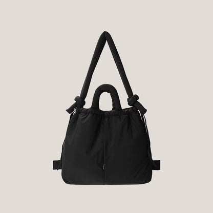 Padded Nylon Tote Bag  Large Capacity Soft Puffer Shoulder  Crossbody 8