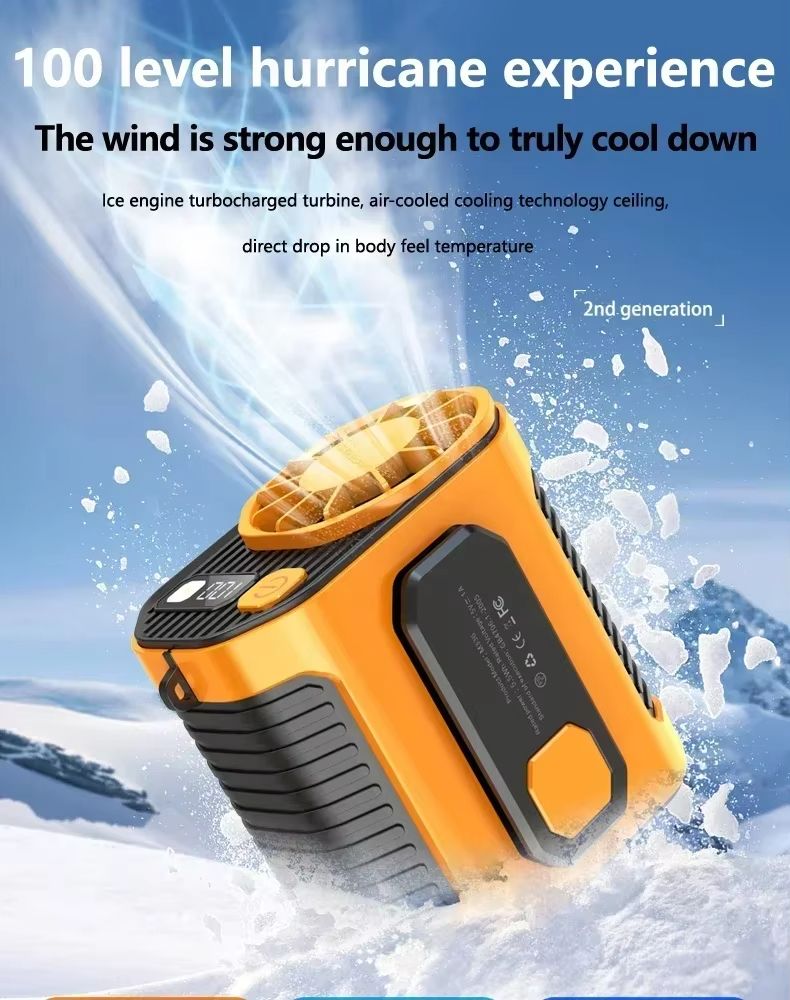 20000mAh WaistMounted Cooling Fan  Portable Outdoor Work  Welding Fan 1